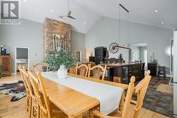 The dining area flows seamlessly with the kitchen - 
