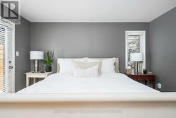 Primary suite features garden door to the deck - 