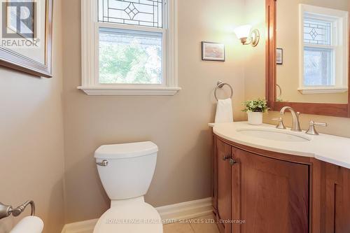 convenient main floor 2 piece - 716 Cameron Court, Mississauga, ON - Indoor Photo Showing Bathroom