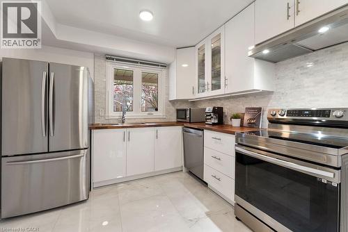 161 Riverview Street, Oakville, ON - Indoor Photo Showing Kitchen With Stainless Steel Kitchen