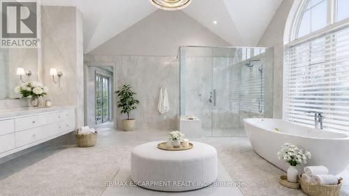 Virtually Staged - 3320 Guelph Line, Burlington, ON - Indoor Photo Showing Bathroom