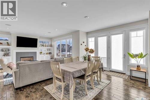 438 Horlick Manor, Saskatoon, SK - Indoor With Fireplace