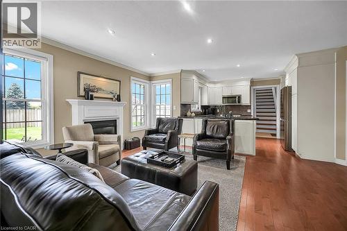 17 Angle Street, Simcoe, ON - Indoor Photo Showing Living Room With Fireplace