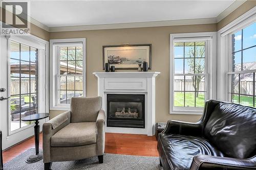 17 Angle Street, Simcoe, ON - Indoor Photo Showing Living Room With Fireplace