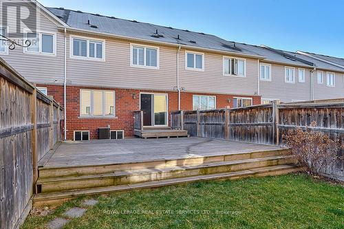 Fully Fenced Backyard with an Oversized Deck - 3221 Sharp Road, Burlington, ON - Outdoor With Deck Patio Veranda With Exterior