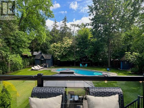 1436 Crescent Road, Mississauga, ON - Outdoor With In Ground Pool With Backyard