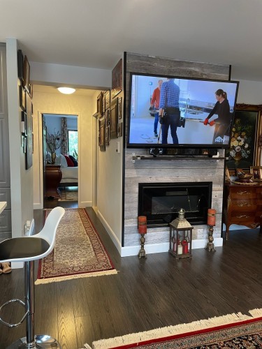 Autre - 7-4420 Ch. Des Cageux, Laval (Chomedey), QC - Indoor Photo Showing Living Room With Fireplace