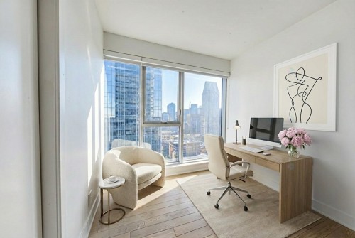 Bedroom - 2807-720 Rue St-Jacques, Montréal (Ville-Marie), QC - Indoor Photo Showing Office