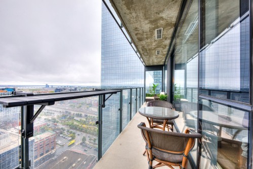 Balcony - 2807-720 Rue St-Jacques, Montréal (Ville-Marie), QC - Outdoor With Balcony With Exterior