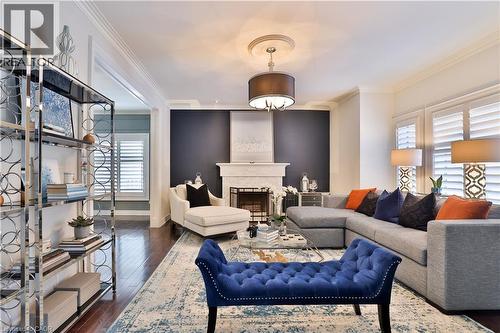 1436 Crescent Road, Mississauga, ON - Indoor Photo Showing Living Room With Fireplace