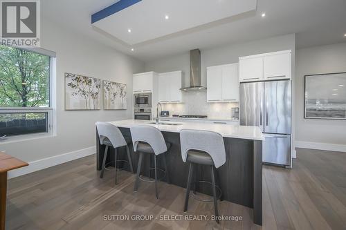 107 - 1705 Fiddlehead Place, London North (North R), ON - Indoor Photo Showing Kitchen With Stainless Steel Kitchen With Upgraded Kitchen