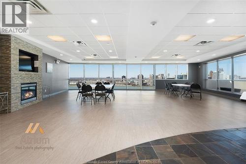 1225 Riverside Drive Unit# 404, Windsor, ON - Indoor With Fireplace