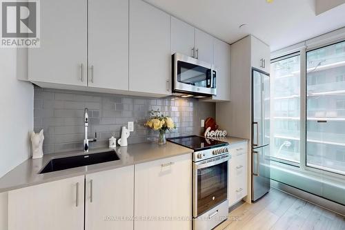 310 - 1195 The Queensway, Toronto, ON - Indoor Photo Showing Kitchen With Upgraded Kitchen