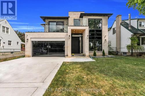 Front Elevation. Natural Indiana Limestone - 9 Earl Street, Mississauga, ON - Outdoor