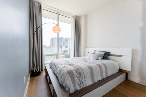 Chambre à coucher - 609-1188 Rue St-Antoine O., Montréal (Ville-Marie), QC - Indoor Photo Showing Bedroom