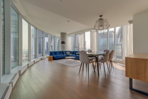 Salle à manger - 2605-1155 Rue De La Montagne, Montréal (Ville-Marie), QC - Indoor Photo Showing Dining Room
