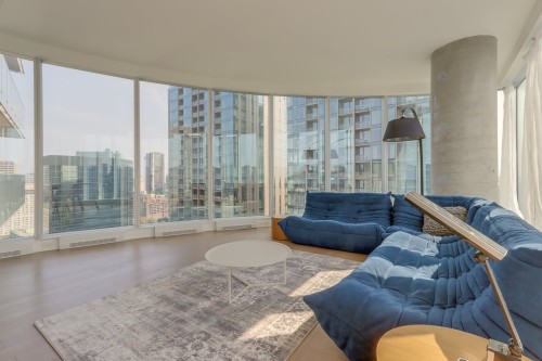 Salon - 2605-1155 Rue De La Montagne, Montréal (Ville-Marie), QC - Indoor Photo Showing Living Room