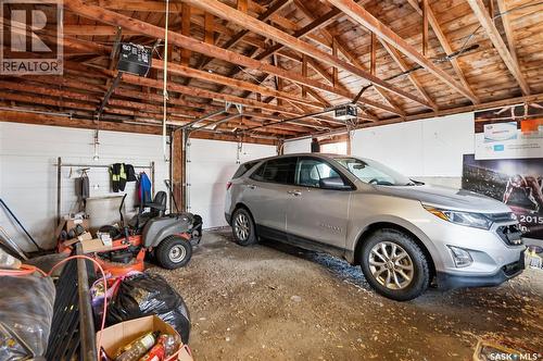 Chamberlain Acreage, Chamberlain, SK - Indoor Photo Showing Garage