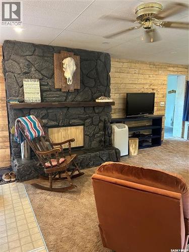 513 Tamarack Place, Northern Admin District, SK - Indoor Photo Showing Other Room With Fireplace
