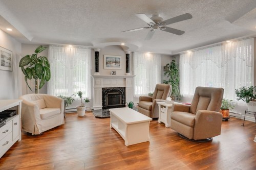 Salon - 186 3E Rang Du Gore, Lochaber, QC - Indoor Photo Showing Living Room With Fireplace