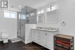 basement 3 pce bathroom w tempered glass shower - 