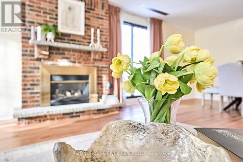 Masonary Fireplace with Electric Insert with Heat - 401 - 337 Simcoe Street, Oshawa (O'Neill), ON - Indoor Photo Showing Living Room With Fireplace