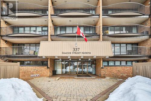 401 - 337 Simcoe Street, Oshawa (O'Neill), ON - Outdoor With Balcony With Exterior