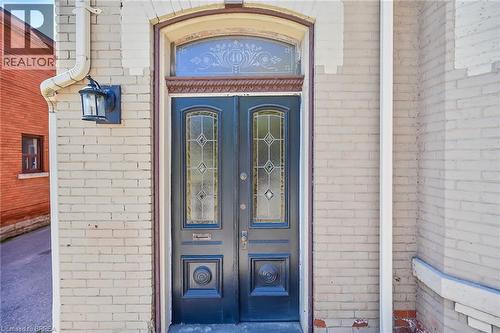 View of doorway to property - 40 Locke Street S, Hamilton, ON - Outdoor With Exterior