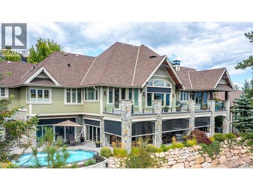 602 Falcon Point Way, Vernon, BC - Outdoor With In Ground Pool With Facade