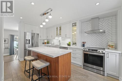 4235 Pheasant Run, Mississauga, ON - Indoor Photo Showing Kitchen With Stainless Steel Kitchen With Upgraded Kitchen