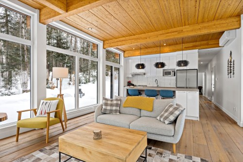 Salon - 15 Ch. Des Épicuriens, La Conception, QC - Indoor Photo Showing Living Room