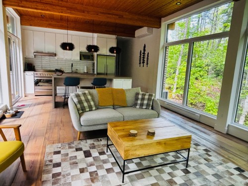 Salon - 15 Ch. Des Épicuriens, La Conception, QC - Indoor Photo Showing Living Room