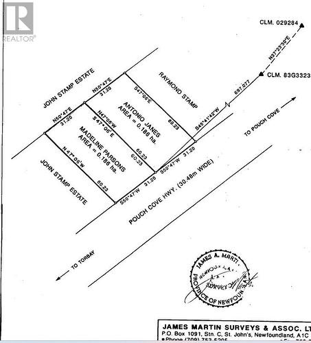 Plot Plans - 191 Pouch Cove Highway, Flatrock, NL 