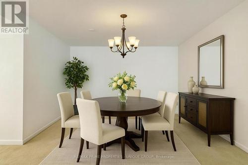 Virtual Staging - 1801 - 1300 Bloor Street, Mississauga, ON - Indoor Photo Showing Dining Room
