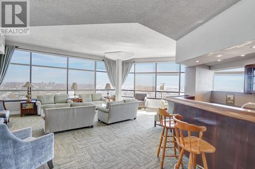 \"Top of the Mark\" Event Room - 1801 - 1300 Bloor Street, Mississauga, ON - Indoor Photo Showing Living Room