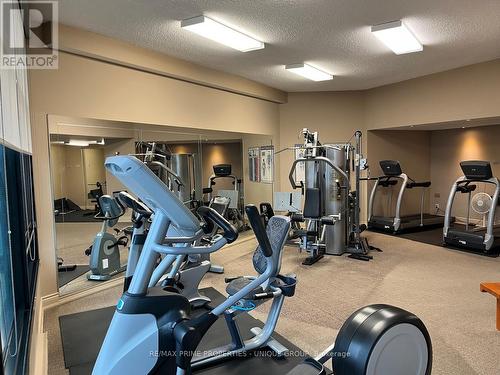 Gym (Men's Side) - 1801 - 1300 Bloor Street, Mississauga, ON - Indoor Photo Showing Gym Room