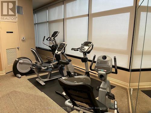 Gym (Men's Side) - 1801 - 1300 Bloor Street, Mississauga, ON - Indoor Photo Showing Gym Room