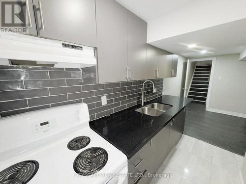 Basement Kitchen - 3970 Arbourview Terrace, Mississauga, ON - Indoor Photo Showing Kitchen With Double Sink