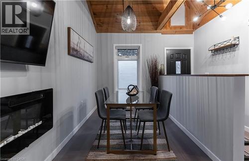 329 Main Street W, Hamilton, ON - Indoor Photo Showing Dining Room With Fireplace