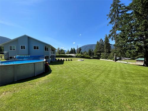 213 Burton School Road, Burton, BC - Outdoor With Above Ground Pool With Backyard