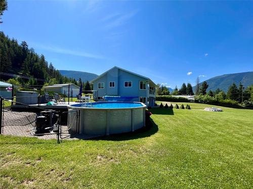 213 Burton School Road, Burton, BC - Outdoor With Above Ground Pool With Backyard