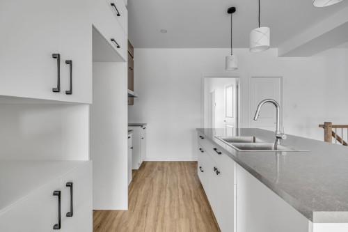 Cuisine - 3-41 Rue Bellevue, Saint-Anselme, QC - Indoor Photo Showing Kitchen With Double Sink