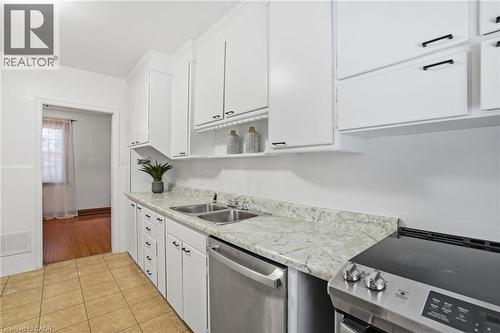170 Dufferin Street, Hamilton, ON - Indoor Photo Showing Kitchen With Double Sink