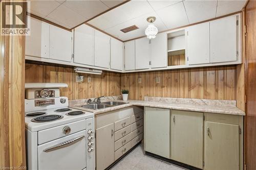 170 Dufferin Street, Hamilton, ON - Indoor Photo Showing Kitchen With Double Sink
