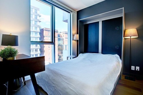 Chambre à coucher principale - 1002-1450 Boul. René-Lévesque O., Montréal (Ville-Marie), QC - Indoor Photo Showing Bedroom