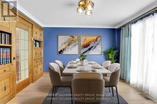 Virtual staged - dining room - 1712 Playfair Drive, Ottawa, ON - Indoor Photo Showing Dining Room