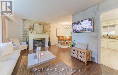 36 Blackfriars Place, Kitchener, ON - Indoor Photo Showing Living Room With Fireplace