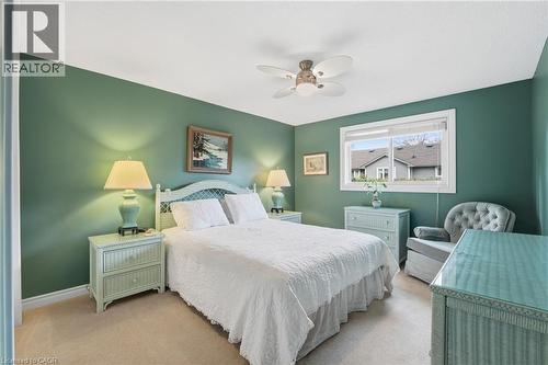 Bedroom 3 with closet facing backyard - 668 Tomahawk Crescent, Ancaster, ON - Indoor Photo Showing Bedroom