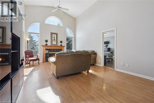 663 Heathcliffe Place, Waterloo, ON - Indoor Photo Showing Living Room With Fireplace