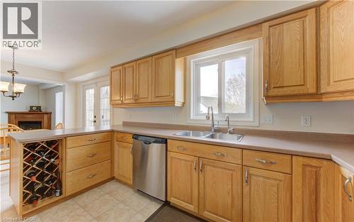 168 Bridgewater Crescent, Waterloo, ON - Indoor Photo Showing Kitchen With Double Sink